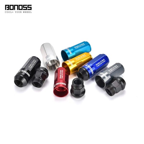 BONOSS鍛造7075-T6分級車輪凸耳(9種顏色)20個凸耳(日本汽車)